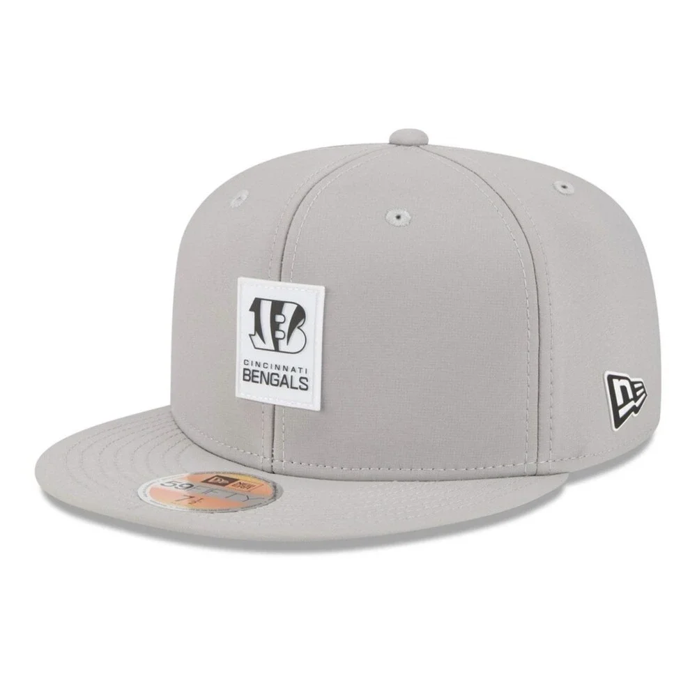 Cincinnati Bengals New Era 2025 NFL Sideline 59FIFTY‎ Fitted Hat Cap Gray 7 1/8